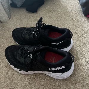 Black & White Hoka Running Shoes Size 7.5